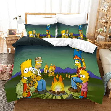 Housse de Couette Les Simpsons Camping